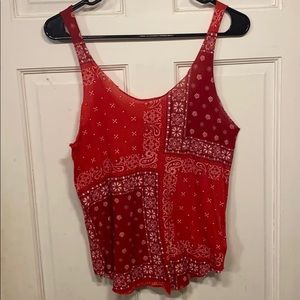 Paisley bandana print top